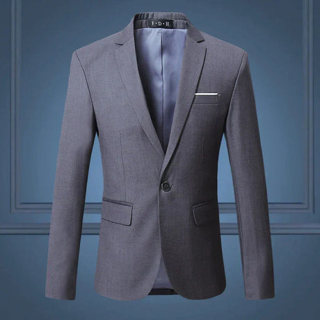 Classic Mens Blazer  Slim Fit Business Casual Design - Product showcase
