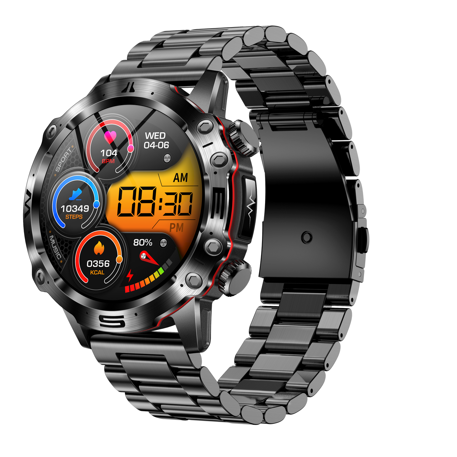 Health Monitoring Smartwatch  Advanced ECG Fitness Tracker - Detailed view