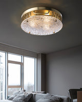 Modern Brass Ceiling Light  Textured Glass Diffuser - Product detail 7