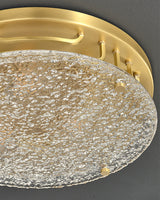 Modern Brass Ceiling Light  Textured Glass Diffuser - Product detail 12