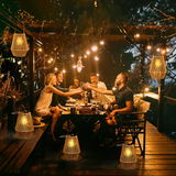 Solar Bamboo Lantern  Hand-Woven Outdoor Lighting - Product detail 4