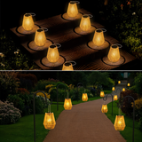 Solar Bamboo Lantern  Hand-Woven Outdoor Lighting - Product detail 5