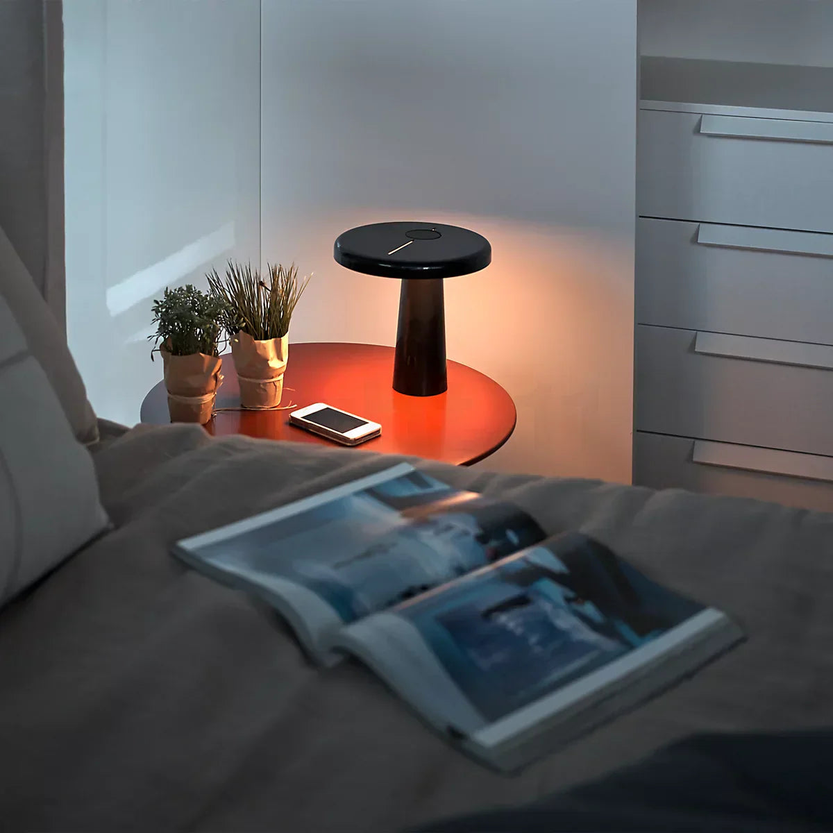 Modern LED Table Lamp  Asymmetric Circular Design - Product detail 6