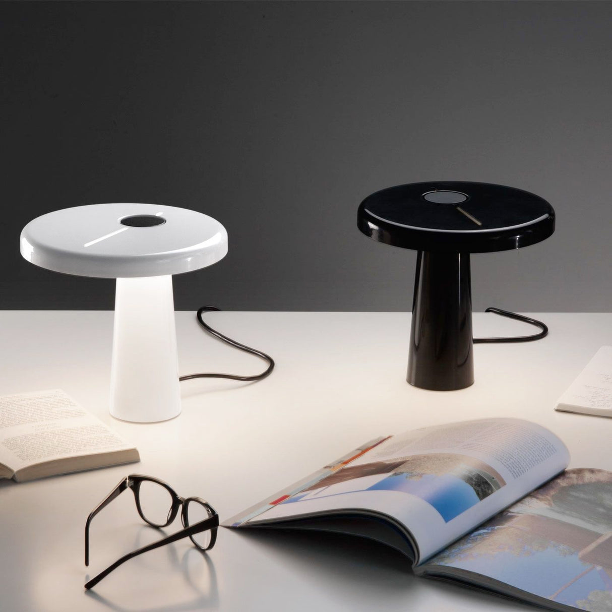 Modern LED Table Lamp  Asymmetric Circular Design - Product detail 14