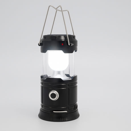 Solar LED Camping Lantern  Rechargeable Power Bank Function - Product showcase