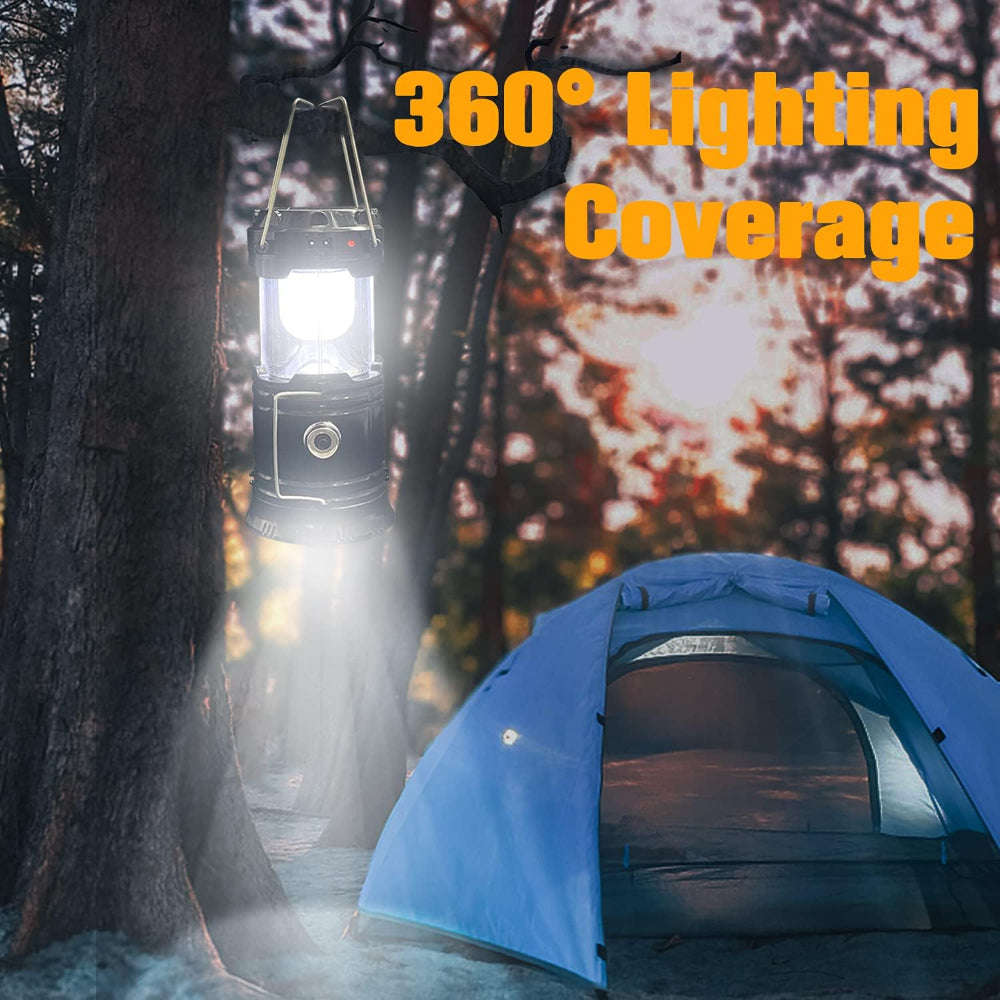 Solar LED Camping Lantern  Rechargeable Power Bank Function - Detailed view