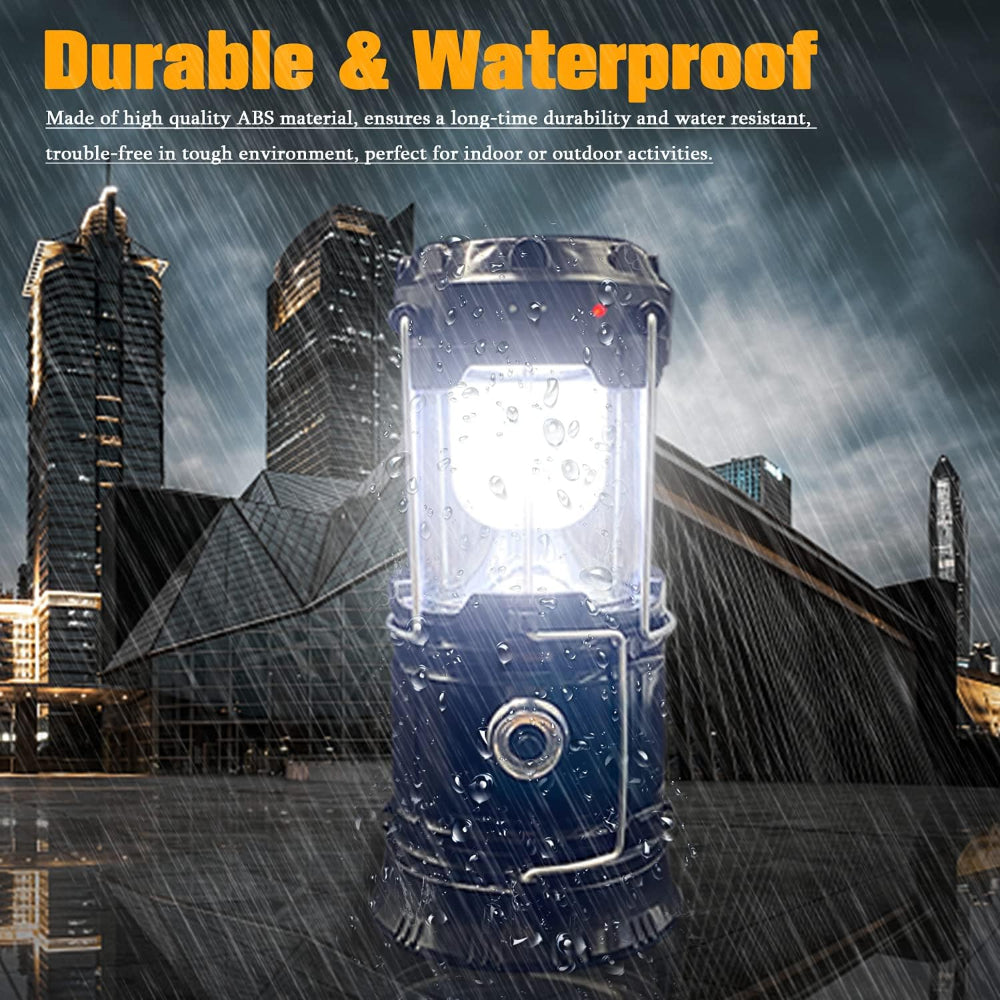 Solar LED Camping Lantern  Rechargeable Power Bank Function - Product example