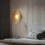 Modern Wall Sconce  Textured Glass Shade - Detailed view