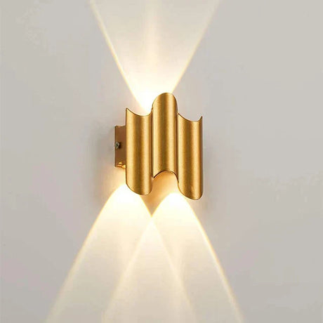 Modern LED Wall Lamp  Curved Metal Dual Light Design - Product detail 4