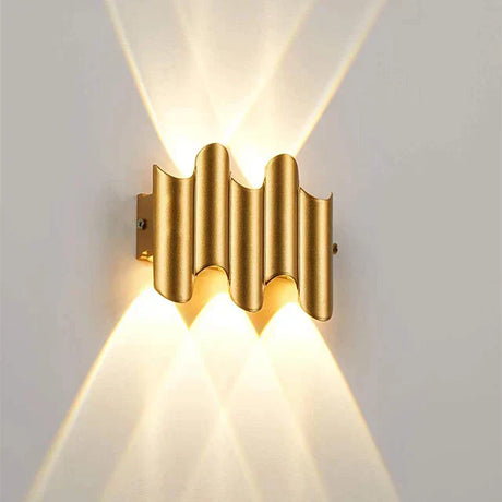 Modern LED Wall Lamp  Curved Metal Dual Light Design - Product detail 5
