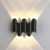 Modern LED Wall Lamp  Curved Metal Dual Light Design - Detailed view