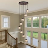 Crystal Stair Pendant Light  5-Tier Glass Cascade Design - Product detail 4
