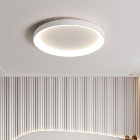 Modern LED Ceiling Light  Black Round Panel With Halo Effect - Product detail 4
