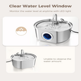 Pet Water Fountain  LED Indicator Stainless Steel Design - Product detail 13