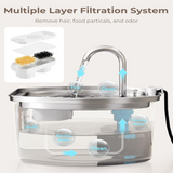 Pet Water Fountain  LED Indicator Stainless Steel Design - Product detail 10