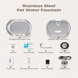Pet Water Fountain  LED Indicator Stainless Steel Design - Product detail 16