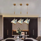 Butterfly Pendant Light  Gold Metal Wing Design - Product example