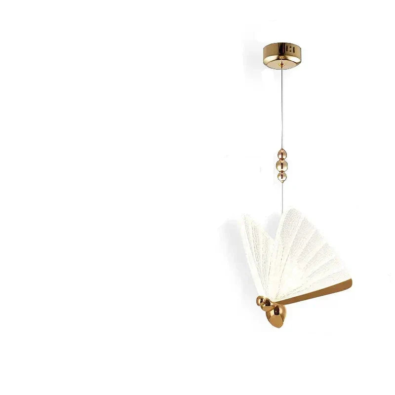 Butterfly Pendant Light  Gold Metal Wing Design - Product detail 9