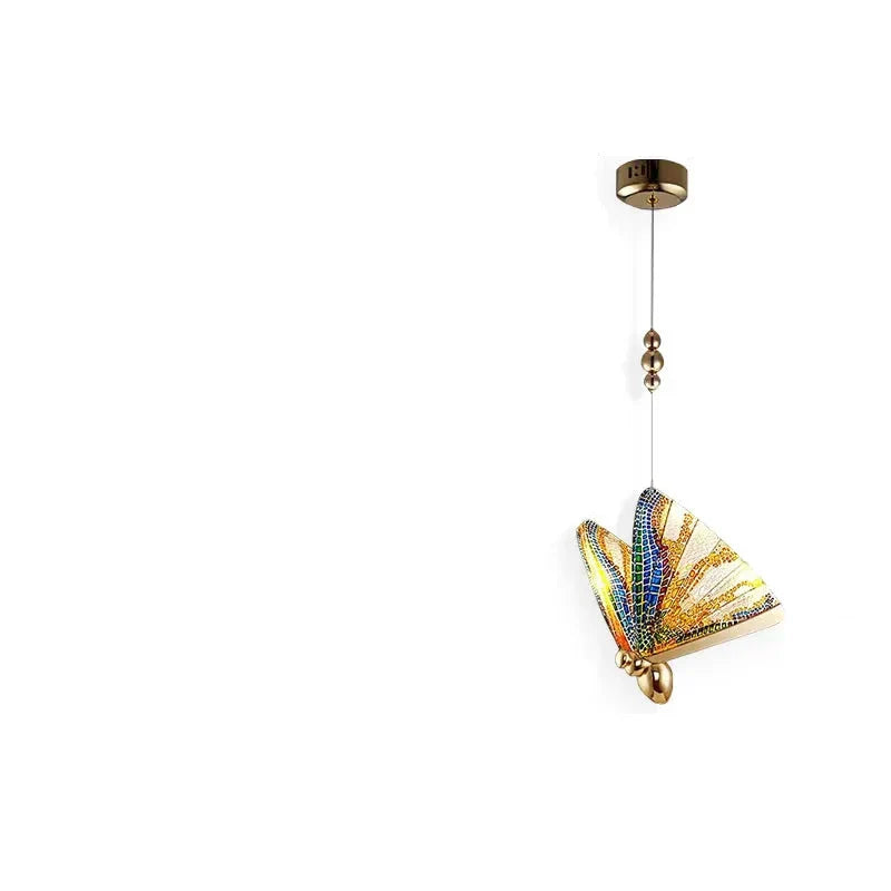 Butterfly Pendant Light  Gold Metal Wing Design - Product detail 8