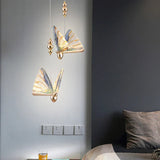 Butterfly Pendant Light  Gold Metal Wing Design - Product showcase