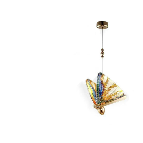 Butterfly Pendant Light  Gold Metal Wing Design - Product detail 10