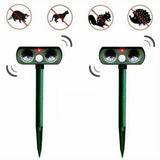 Solar Powered Animal Repeller  Motion Sensor Ultrasonic Defense - Product example