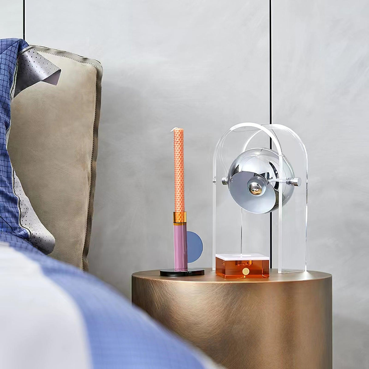Modern Table Lamp  Touch Sensor White Steel Design - Product detail 13