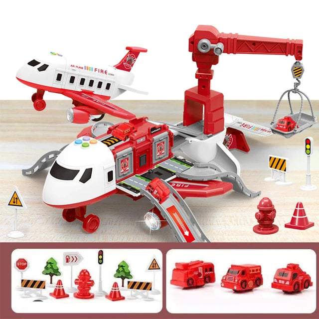 Educational Airport Playset  Interactive Vehicle Set with Accessories - Product example