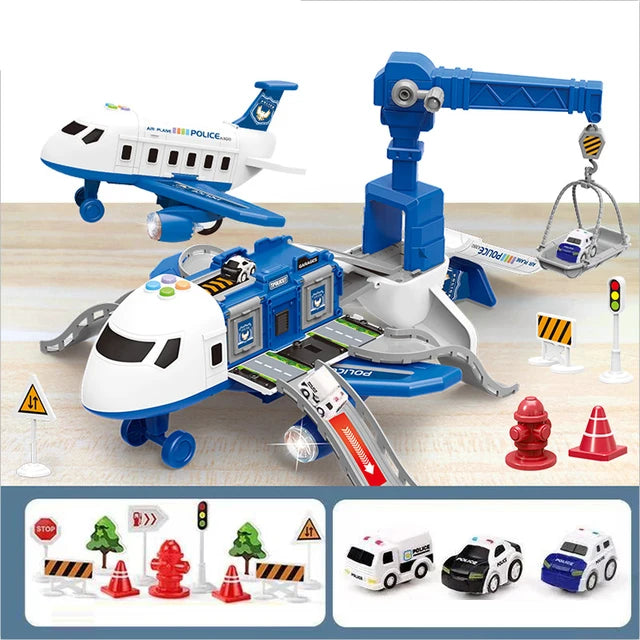 Educational Airport Playset  Interactive Vehicle Set with Accessories - Product detail 4