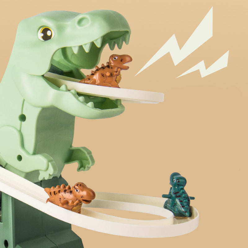 Interactive Dinosaur Track Set  LED Light Race Course With Climbing Cars - Product example