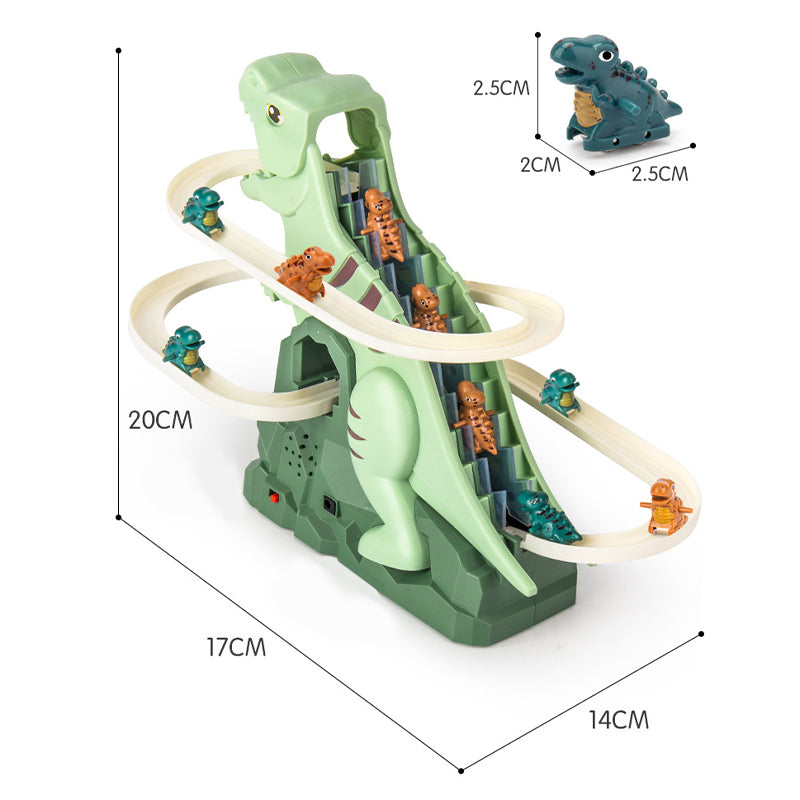 Interactive Dinosaur Track Set  LED Light Race Course With Climbing Cars - Product detail 8
