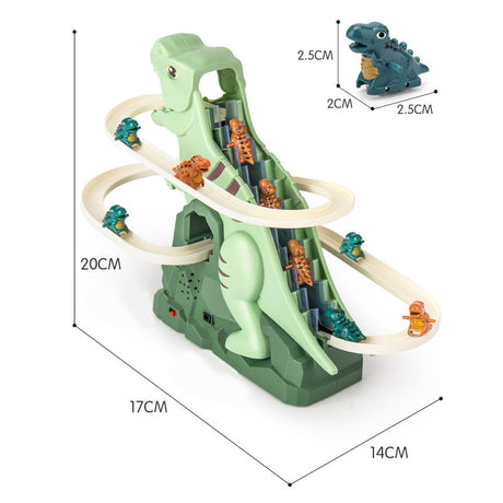 Interactive Dinosaur Track Set  LED Light Race Course With Climbing Cars - Product detail 8