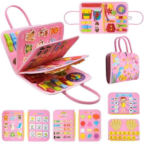 Educational Activity Book  Montessori Learning Toy with Fine Motor Skills Activities - Product detail 6
