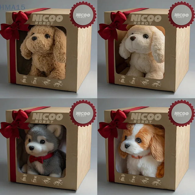 Interactive Plush Robot Dog  Lifelike AI Pet Companion - Product showcase