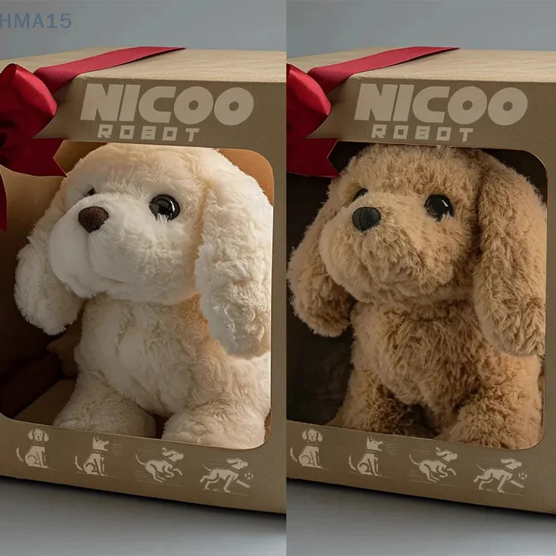 Interactive Plush Robot Dog  Lifelike AI Pet Companion - Detailed view