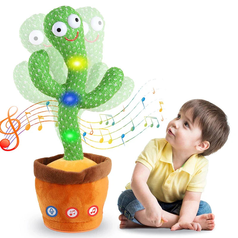 Dancing Cactus Night Light  Musical Interactive Kids Room Decor - Detailed view