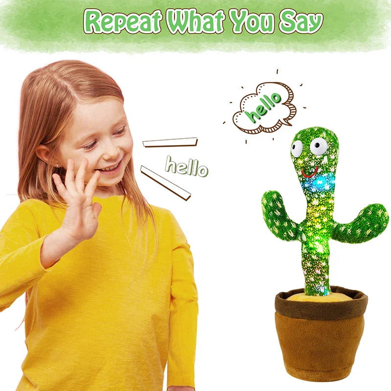 Dancing Cactus Night Light  Musical Interactive Kids Room Decor - Product example