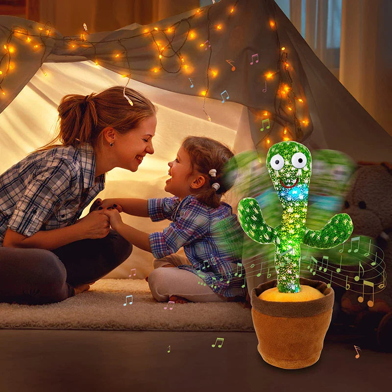 Dancing Cactus Night Light  Musical Interactive Kids Room Decor - Product showcase