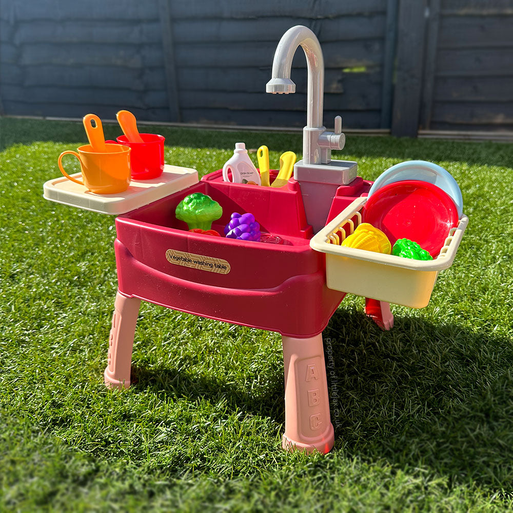 Kids Water Play Kitchen  Interactive Sink With Working Tap - Detailed view