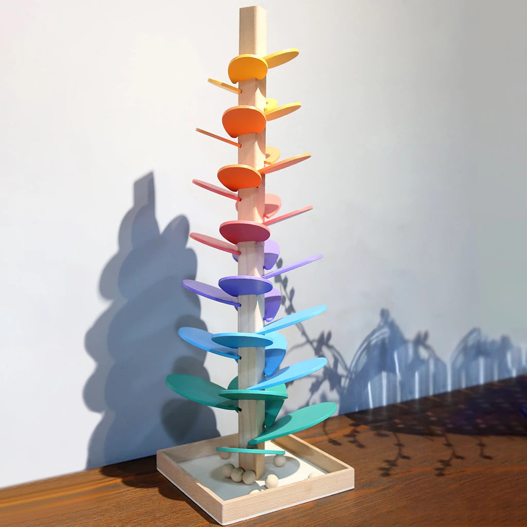 Wooden Rainbow Sound Tower  Educational Sensory Play Set - Product detail 7