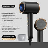 Professional Hair Dryer  2400W Ionic Technology Black Gold - Product example