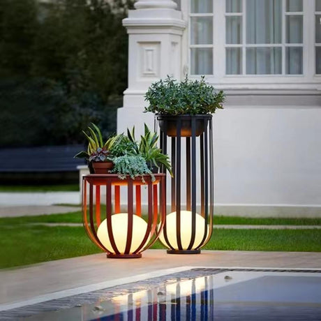 Solar Garden Lamp  Modern Planter Stand Design - Product detail 9