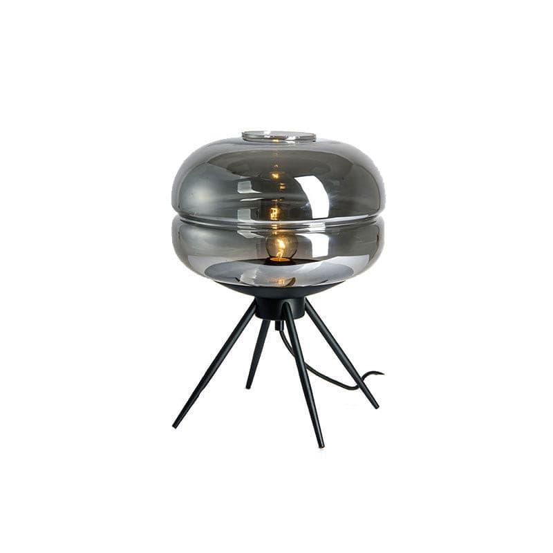 Modern Glass Table Lamp  Smokey Dome with Tripod Base - Product detail 20