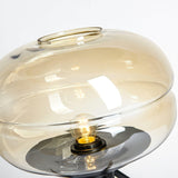Modern Glass Table Lamp  Smokey Dome with Tripod Base - Product detail 7