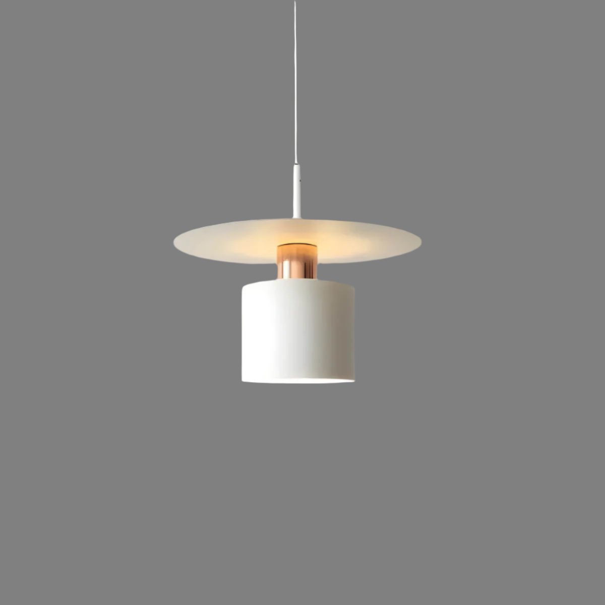 Modern Pendant Light  Black White Disc Shade Design - Product detail 11