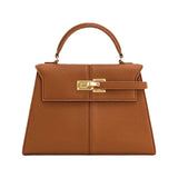Leather Crossbody Bag  Trapezoid Designer Silhouette - Product detail 6