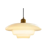 Art Deco Pendant Light  Layered Glass Shade Design - Product detail 16