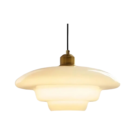 Art Deco Pendant Light  Layered Glass Shade Design - Product detail 16