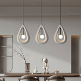 Modern Pendant Light  Teardrop Shape White Ceramic Design - Product detail 4