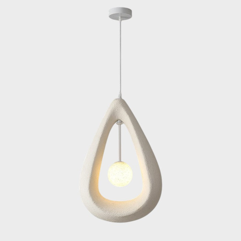 Modern Pendant Light  Teardrop Shape White Ceramic Design - Product detail 7